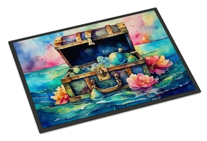 NEW Treasure Chest Doormat Front Door Mat Indoor Outdoor Rugs for Entryway, Non Slip Washable Low Pile, 18H X 27W NEW Treasure Chest Doormat Front Door Mat Indoor Outdoor Rugs for Entryway, Non Slip Washable Low Pile, 18H X 27W