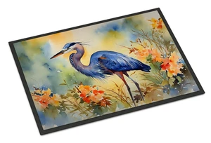 NEW Blue Heron Doormat Front Door Mat Indoor Outdoor Rugs for Entryway, Non Slip Washable Low Pile, 18H X 27W NEW Blue Heron Doormat Front Door Mat Indoor Outdoor Rugs for Entryway, Non Slip Washable Low Pile, 18H X 27W