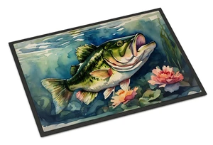 NEW Largemouth Bass Doormat Front Door Mat Indoor Outdoor Rugs for Entryway, Non Slip Washable Low Pile, 18H X 27W NEW Largemouth Bass Doormat Front Door Mat Indoor Outdoor Rugs for Entryway, Non Slip Washable Low Pile, 18H X 27W
