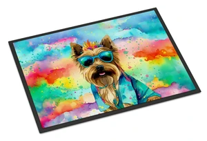 NEW Cairn Terrier Hippie Dawg Doormat Front Door Mat Indoor Outdoor Rugs for Entryway, Non Slip Washable Low Pile, 18H X 27W NEW Cairn Terrier Hippie Dawg Doormat Front Door Mat Indoor Outdoor Rugs for Entryway, Non Slip Washable Low Pile, 18H X 27W