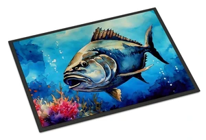 NEW Bluefin Tuna Doormat Front Door Mat Indoor Outdoor Rugs for Entryway, Non Slip Washable Low Pile, 18H X 27W NEW Bluefin Tuna Doormat Front Door Mat Indoor Outdoor Rugs for Entryway, Non Slip Washable Low Pile, 18H X 27W