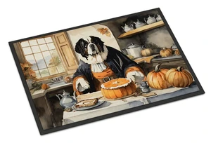 NEW Saint Bernard Fall Kitchen Pumpkins Doormat Front Door Mat Indoor Outdoor Rugs for Entryway, Non Slip Washable Low Pile, 18H X 27W NEW Saint Bernard Fall Kitchen Pumpkins Doormat Front Door Mat Indoor Outdoor Rugs for Entryway, Non Slip Washable Low Pile, 18H X 27W