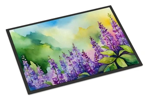 NEW Idaho Syringa in Watercolor Doormat Front Door Mat Indoor Outdoor Rugs for Entryway, Non Slip Washable Low Pile, 18H X 27W NEW Idaho Syringa in Watercolor Doormat Front Door Mat Indoor Outdoor Rugs for Entryway, Non Slip Washable Low Pile, 18H X 27W