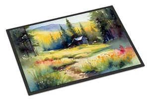 NEW Montana Bitterroot in Watercolor Doormat Front Door Mat Indoor Outdoor Rugs for Entryway, Non Slip Washable Low Pile, 18H X 27W NEW Montana Bitterroot in Watercolor Doormat Front Door Mat Indoor Outdoor Rugs for Entryway, Non Slip Washable Low Pile, 18H X 27W
