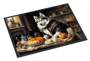 NEW Siberian Husky Fall Kitchen Pumpkins Doormat Front Door Mat Indoor Outdoor Rugs for Entryway, Non Slip Washable Low Pile, 18H X 27W NEW Siberian Husky Fall Kitchen Pumpkins Doormat Front Door Mat Indoor Outdoor Rugs for Entryway, Non Slip Washable Low Pile, 18H X 27W