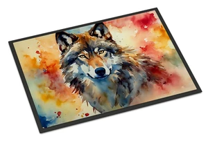 NEW Wolves Wolf Doormat Front Door Mat Indoor Outdoor Rugs for Entryway, Non Slip Washable Low Pile, 18H X 27W NEW Wolves Wolf Doormat Front Door Mat Indoor Outdoor Rugs for Entryway, Non Slip Washable Low Pile, 18H X 27W