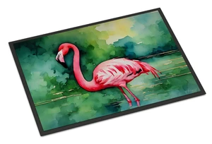 NEW Flamingo Doormat Front Door Mat Indoor Outdoor Rugs for Entryway, Non Slip Washable Low Pile, 18H X 27W NEW Flamingo Doormat Front Door Mat Indoor Outdoor Rugs for Entryway, Non Slip Washable Low Pile, 18H X 27W