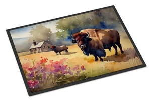 NEW Wood Bison Doormat Front Door Mat Indoor Outdoor Rugs for Entryway, Non Slip Washable Low Pile, 18H X 27W NEW Wood Bison Doormat Front Door Mat Indoor Outdoor Rugs for Entryway, Non Slip Washable Low Pile, 18H X 27W