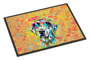 NEW Dalmatian Hippie Dawg Doormat Front Door Mat Indoor Outdoor Rugs for Entryway, Non Slip Washable Low Pile, 18H X 27W NEW Dalmatian Hippie Dawg Doormat Front Door Mat Indoor Outdoor Rugs for Entryway, Non Slip Washable Low Pile, 18H X 27W