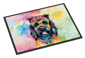 NEW Scottish Terrier Hippie Dawg Doormat Front Door Mat Indoor Outdoor Rugs for Entryway, Non Slip Washable Low Pile, 18H X 27W NEW Scottish Terrier Hippie Dawg Doormat Front Door Mat Indoor Outdoor Rugs for Entryway, Non Slip Washable Low Pile, 18H X 27W