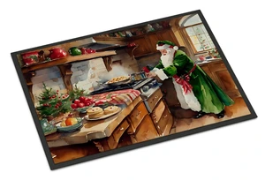 NEW Cookies with Santa Claus Father Christmas Doormat Front Door Mat Indoor Outdoor Rugs for Entryway, Non Slip Washable Low Pile, 18H X 27W NEW Cookies with Santa Claus Father Christmas Doormat Front Door Mat Indoor Outdoor Rugs for Entryway, Non Slip Washable Low Pile, 18H X 27W