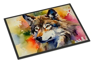 NEW Wolves Wolf Doormat Front Door Mat Indoor Outdoor Rugs for Entryway, Non Slip Washable Low Pile, 18H X 27W NEW Wolves Wolf Doormat Front Door Mat Indoor Outdoor Rugs for Entryway, Non Slip Washable Low Pile, 18H X 27W