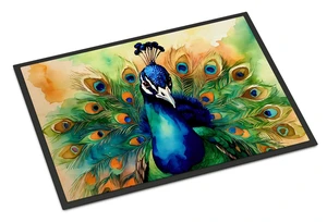 NEW Peacock Doormat Front Door Mat Indoor Outdoor Rugs for Entryway, Non Slip Washable Low Pile, 18H X 27W NEW Peacock Doormat Front Door Mat Indoor Outdoor Rugs for Entryway, Non Slip Washable Low Pile, 18H X 27W