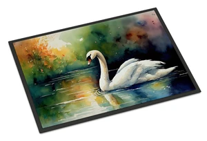NEW Swan Doormat Front Door Mat Indoor Outdoor Rugs for Entryway, Non Slip Washable Low Pile, 18H X 27W NEW Swan Doormat Front Door Mat Indoor Outdoor Rugs for Entryway, Non Slip Washable Low Pile, 18H X 27W