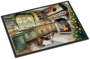 NEW Basset Hound Christmas Cookies Doormat Front Door Mat Indoor Outdoor Rugs for Entryway, Non Slip Washable Low Pile, 18H X 27W NEW Basset Hound Christmas Cookies Doormat Front Door Mat Indoor Outdoor Rugs for Entryway, Non Slip Washable Low Pile, 18H X 27W
