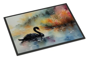 NEW Black Swan Doormat Front Door Mat Indoor Outdoor Rugs for Entryway, Non Slip Washable Low Pile, 18H X 27W NEW Black Swan Doormat Front Door Mat Indoor Outdoor Rugs for Entryway, Non Slip Washable Low Pile, 18H X 27W