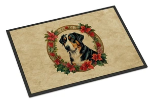 NEW Greater Swiss Mountain Dog Christmas Flowers Doormat Front Door Mat Indoor Outdoor Rugs for Entryway, Non Slip Washable Low Pile, 18H X 27W NEW Greater Swiss Mountain Dog Christmas Flowers Doormat Front Door Mat Indoor Outdoor Rugs for Entryway, Non Slip Washable Low Pile, 18H X 27W