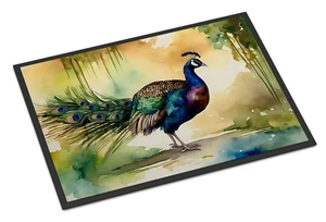 NEW Peacock Doormat Front Door Mat Indoor Outdoor Rugs for Entryway, Non Slip Washable Low Pile, 18H X 27W NEW Peacock Doormat Front Door Mat Indoor Outdoor Rugs for Entryway, Non Slip Washable Low Pile, 18H X 27W