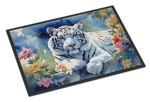 NEW White Tiger Doormat Front Door Mat Indoor Outdoor Rugs for Entryway, Non Slip Washable Low Pile, 18H X 27W NEW White Tiger Doormat Front Door Mat Indoor Outdoor Rugs for Entryway, Non Slip Washable Low Pile, 18H X 27W