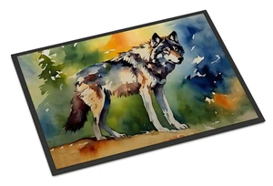 NEW Wolves Wolf Doormat Front Door Mat Indoor Outdoor Rugs for Entryway, Non Slip Washable Low Pile, 18H X 27W NEW Wolves Wolf Doormat Front Door Mat Indoor Outdoor Rugs for Entryway, Non Slip Washable Low Pile, 18H X 27W