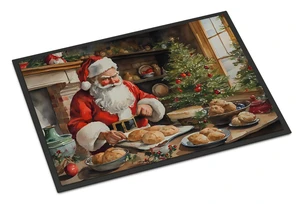 NEW Cookies with Santa Claus Doormat Front Door Mat Indoor Outdoor Rugs for Entryway, Non Slip Washable Low Pile, 18H X 27W NEW Cookies with Santa Claus Doormat Front Door Mat Indoor Outdoor Rugs for Entryway, Non Slip Washable Low Pile, 18H X 27W