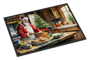 NEW Cookies with Santa Claus Weihnachtsmann Doormat Front Door Mat Indoor Outdoor Rugs for Entryway, Non Slip Washable Low Pile, 18H X 27W NEW Cookies with Santa Claus Weihnachtsmann Doormat Front Door Mat Indoor Outdoor Rugs for Entryway, Non Slip Washable Low Pile, 18H X 27W