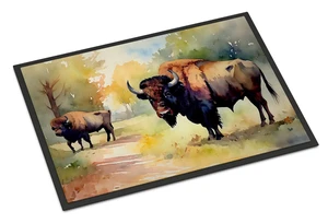 NEW Wood Bison Doormat Front Door Mat Indoor Outdoor Rugs for Entryway, Non Slip Washable Low Pile, 18H X 27W NEW Wood Bison Doormat Front Door Mat Indoor Outdoor Rugs for Entryway, Non Slip Washable Low Pile, 18H X 27W