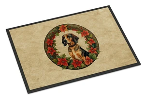 NEW American English Coonhound Christmas Flowers Doormat Front Door Mat Indoor Outdoor Rugs for Entryway, Non Slip Washable Low Pile, 18H X 27W NEW American English Coonhound Christmas Flowers Doormat Front Door Mat Indoor Outdoor Rugs for Entryway, Non Slip Washable Low Pile, 18H X 27W