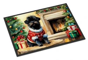 NEW Affenpinscher Cozy Christmas Doormat Front Door Mat Indoor Outdoor Rugs for Entryway, Non Slip Washable Low Pile, 18H X 27W NEW Affenpinscher Cozy Christmas Doormat Front Door Mat Indoor Outdoor Rugs for Entryway, Non Slip Washable Low Pile, 18H X 27W