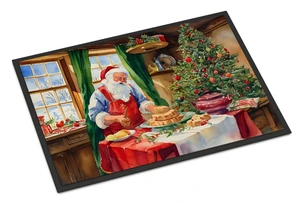 NEW Cookies with Santa Claus Papa Noel Doormat Front Door Mat Indoor Outdoor Rugs for Entryway, Non Slip Washable Low Pile, 18H X 27W NEW Cookies with Santa Claus Papa Noel Doormat Front Door Mat Indoor Outdoor Rugs for Entryway, Non Slip Washable Low Pile, 18H X 27W