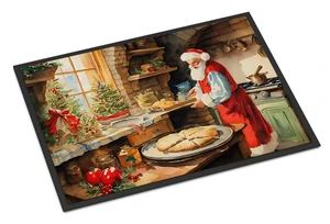 NEW Cookies with Santa Claus Doormat Front Door Mat Indoor Outdoor Rugs for Entryway, Non Slip Washable Low Pile, 18H X 27W NEW Cookies with Santa Claus Doormat Front Door Mat Indoor Outdoor Rugs for Entryway, Non Slip Washable Low Pile, 18H X 27W