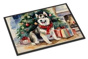 NEW Alaskan Malamute Cozy Christmas Doormat Front Door Mat Indoor Outdoor Rugs for Entryway, Non Slip Washable Low Pile, 18H X 27W NEW Alaskan Malamute Cozy Christmas Doormat Front Door Mat Indoor Outdoor Rugs for Entryway, Non Slip Washable Low Pile, 18H X 27W