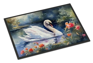 NEW Swan Doormat Front Door Mat Indoor Outdoor Rugs for Entryway, Non Slip Washable Low Pile, 18H X 27W NEW Swan Doormat Front Door Mat Indoor Outdoor Rugs for Entryway, Non Slip Washable Low Pile, 18H X 27W