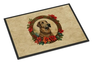 NEW Irish Wolfhound Christmas Flowers Doormat Front Door Mat Indoor Outdoor Rugs for Entryway, Non Slip Washable Low Pile, 18H X 27W NEW Irish Wolfhound Christmas Flowers Doormat Front Door Mat Indoor Outdoor Rugs for Entryway, Non Slip Washable Low Pile, 18H X 27W