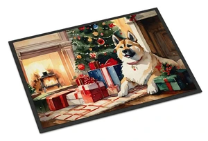 NEW Akita Cozy Christmas Doormat Front Door Mat Indoor Outdoor Rugs for Entryway, Non Slip Washable Low Pile, 18H X 27W NEW Akita Cozy Christmas Doormat Front Door Mat Indoor Outdoor Rugs for Entryway, Non Slip Washable Low Pile, 18H X 27W