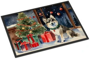 NEW Alaskan Klee Kai Cozy Christmas Doormat Front Door Mat Indoor Outdoor Rugs for Entryway, Non Slip Washable Low Pile, 18H X 27W NEW Alaskan Klee Kai Cozy Christmas Doormat Front Door Mat Indoor Outdoor Rugs for Entryway, Non Slip Washable Low Pile, 18H X 27W