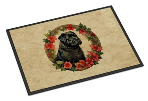 NEW Bouvier des Flandres Christmas Flowers Doormat Front Door Mat Indoor Outdoor Rugs for Entryway, Non Slip Washable Low Pile, 18H X 27W NEW Bouvier des Flandres Christmas Flowers Doormat Front Door Mat Indoor Outdoor Rugs for Entryway, Non Slip Washable Low Pile, 18H X 27W
