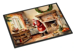 NEW Cookies with Santa Claus Doormat Front Door Mat Indoor Outdoor Rugs for Entryway, Non Slip Washable Low Pile, 18H X 27W NEW Cookies with Santa Claus Doormat Front Door Mat Indoor Outdoor Rugs for Entryway, Non Slip Washable Low Pile, 18H X 27W