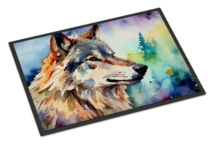 NEW Wolves Wolf Doormat Front Door Mat Indoor Outdoor Rugs for Entryway, Non Slip Washable Low Pile, 18H X 27W NEW Wolves Wolf Doormat Front Door Mat Indoor Outdoor Rugs for Entryway, Non Slip Washable Low Pile, 18H X 27W