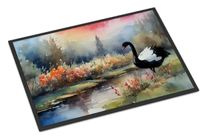 NEW Black Swan Doormat Front Door Mat Indoor Outdoor Rugs for Entryway, Non Slip Washable Low Pile, 18H X 27W NEW Black Swan Doormat Front Door Mat Indoor Outdoor Rugs for Entryway, Non Slip Washable Low Pile, 18H X 27W