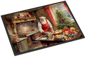 NEW Cookies with Santa Claus Doormat Front Door Mat Indoor Outdoor Rugs for Entryway, Non Slip Washable Low Pile, 18H X 27W NEW Cookies with Santa Claus Doormat Front Door Mat Indoor Outdoor Rugs for Entryway, Non Slip Washable Low Pile, 18H X 27W