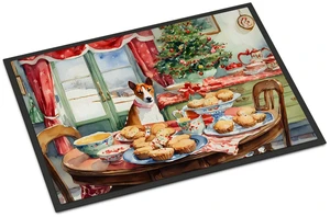 NEW Basenji Christmas Cookies Doormat Front Door Mat Indoor Outdoor Rugs for Entryway, Non Slip Washable Low Pile, 18H X 27W NEW Basenji Christmas Cookies Doormat Front Door Mat Indoor Outdoor Rugs for Entryway, Non Slip Washable Low Pile, 18H X 27W