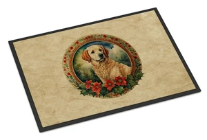NEW Kuvasz Christmas Flowers Doormat Front Door Mat Indoor Outdoor Rugs for Entryway, Non Slip Washable Low Pile, 18H X 27W NEW Kuvasz Christmas Flowers Doormat Front Door Mat Indoor Outdoor Rugs for Entryway, Non Slip Washable Low Pile, 18H X 27W