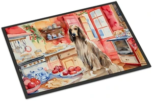 NEW Afghan Hound Christmas Cookies Doormat Front Door Mat Indoor Outdoor Rugs for Entryway, Non Slip Washable Low Pile, 18H X 27W NEW Afghan Hound Christmas Cookies Doormat Front Door Mat Indoor Outdoor Rugs for Entryway, Non Slip Washable Low Pile, 18H X 27W