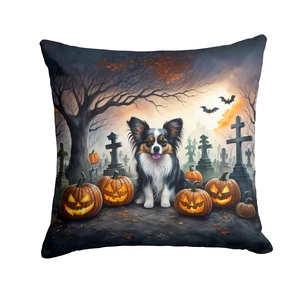 Papillon Spooky Halloween Throw Pillow Machine Washable, Indoor Outdoor Decorative Pillow for Couch, Bed or Patio, 18Hx18W Papillon Spooky Halloween Throw Pillow Machine Washable, Indoor Outdoor Decorative Pillow for Couch, Bed or Patio, 18Hx18W