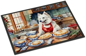 NEW American Eskimo Christmas Cookies Doormat Front Door Mat Indoor Outdoor Rugs for Entryway, Non Slip Washable Low Pile, 18H X 27W NEW American Eskimo Christmas Cookies Doormat Front Door Mat Indoor Outdoor Rugs for Entryway, Non Slip Washable Low Pile, 18H X 27W