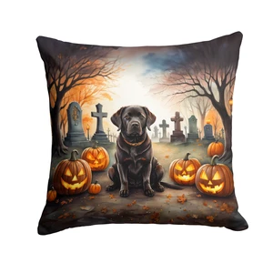 Chocolate Labrador Retriever Spooky Halloween Throw Pillow Machine Washable, Indoor Outdoor Decorative Pillow for Couch, Bed or Patio, 18Hx18W Chocolate Labrador Retriever Spooky Halloween Throw Pillow Machine Washable, Indoor Outdoor Decorative Pillow for Couch, Bed or Patio, 18Hx18W