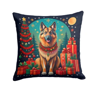 Belgian Tervuren Christmas Throw Pillow Machine Washable, Indoor Outdoor Decorative Pillow for Couch, Bed or Patio, 18Hx18W Belgian Tervuren Christmas Throw Pillow Machine Washable, Indoor Outdoor Decorative Pillow for Couch, Bed or Patio, 18Hx18W