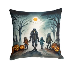 Werewolves Spooky Halloween Throw Pillow Machine Washable, Indoor Outdoor Decorative Pillow for Couch, Bed or Patio, 18Hx18W Werewolves Spooky Halloween Throw Pillow Machine Washable, Indoor Outdoor Decorative Pillow for Couch, Bed or Patio, 18Hx18W