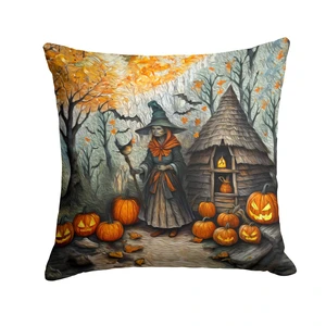Slavic Witch Spooky Halloween Throw Pillow Machine Washable, Indoor Outdoor Decorative Pillow for Couch, Bed or Patio, 18Hx18W Slavic Witch Spooky Halloween Throw Pillow Machine Washable, Indoor Outdoor Decorative Pillow for Couch, Bed or Patio, 18Hx18W